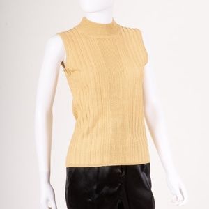 Gold Sleeveless Top